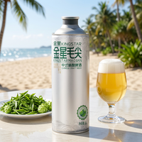 Bière artisanale chinoise Kingstar Maojian de haute qualité, jaune clair, faible teneur en alcool, 1L*6 bouteille/canette, goût naturel, herbes et épices, Maojian Green