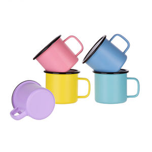 Logo personnalisé 12oz tasse à café tasse en émail mat pour le camping et les voyages - Product Image 1