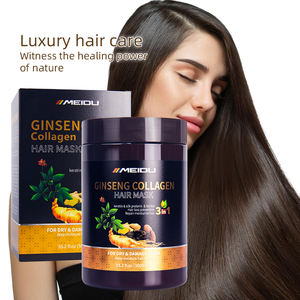 Traitement au collagène et au ginseng naturel MEIDU, meilleur masque capillaire à la kératine - Product Image 4