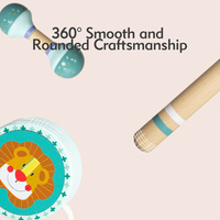 Jouet en bois éducatif Clipper Clapper Stick pour améliorer la coordination œil-main et les sens