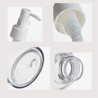 Récipient transparent cylindrique 80ml 100 ml 120ml 150ml 180ml 250ml Bouteilles de lotion en plastique pour sérum pour emballage cosmétique de soin des cheveux