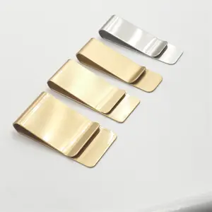 Echo Custom Metal Bill fermasoldi Bundle portafoglio Notebook segnalibro Clip regalo aziendale fermasoldi in ottone per portafoglio