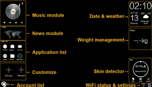 Hiện đại bạc hình chữ nhật không khung Android Màn hình cảm ứng LCD TV Gương LED thông minh với Alexa chiếu sáng Hot Bán trong phòng tắm - Product Image 2