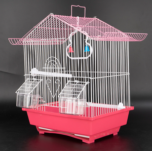 Toptan Metal Kuş Kafesi Tel Katlanır Evcil Hayvan Kuş Kafesi Küçük Kuş Kafesi Muhabbet Kuşu Kafesi Asılı - Product Image 4