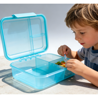 Boîte de rangement alimentaire en PP double couche de qualité supérieure, boîte à lunch pour enfants, ensemble de boîtes bento avec bol
