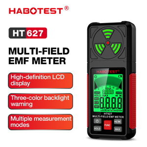 Medidor Magnético y de EMF Multifuncional Habotest HT627 1v/m-1999v/m con Pantalla LCD, Tiempo de Respuesta de 0.5s, Máx./Mín. - Product Image 2