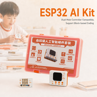 Kit de capteurs STEM Qimayuan ESP32 Modèle P2 avec modules anti-inversion, programmation graphique par blocs, jouet robotique compatible briques, pour l'école