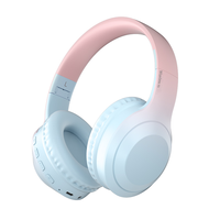 Headset suara Surround, headphone pabrik asli, headphone Bluetooth nirkabel dapat dilipat