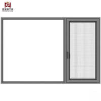 Ventana Abatible con Función de Inclinación, Marco Delgado Moderno Personalizado, Ventana Abatible de Aluminio de Alta Resistencia, Anticorrosión, Larga Vida Útil