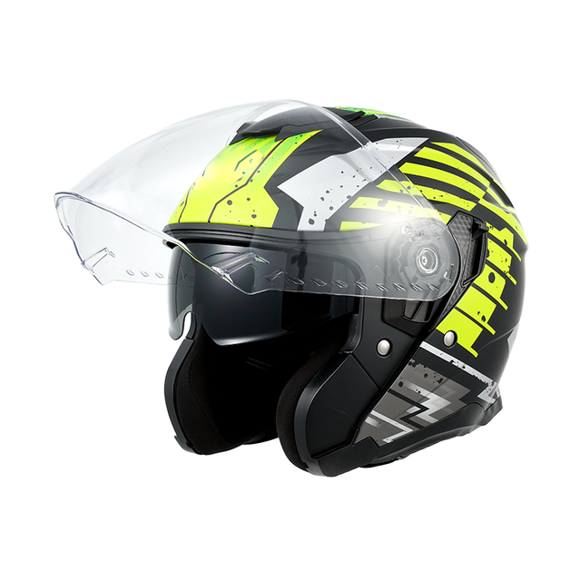 Hot Sale Unisex ABS Open Face Motorcycle Helmet with Double Visor Dual Sport and Motocross Motorbike Casco Moto Helmets