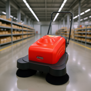 Spazzatrice Elettrica Santimax SM1050B da 42 Pollici con Tre Spazzole e Contenitore da 9,25 Galloni per Pulizie Commerciali - Product Image 2