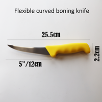 2025 nouveautés couteau à désosser en acier inoxydable de haute qualité 5/12 couteau de boucher de cuisine incurvé au meilleur prix