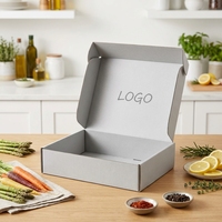 Boîte d'expédition pour vêtements en carton gris personnalisée avec votre logo – Offre spéciale