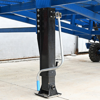 Rampe de chargement télescopique mobile hydraulique en acier haute résistance homologuée CE, capacité de charge 6-10T, pour conteneurs offshore