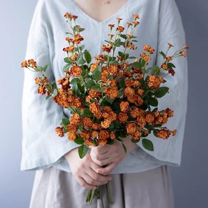 ช่อดอกกุหลาบจำลองขนาด 75 ซม. ทำจากผ้าไหม สำหรับตกแต่งบ้านและงานแต่งงาน - Product Image 4