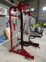 Rack de Squat Multifonctionnel à Usage Commercial, Cage Smith Machine, Entraînement de Force, Exercice de Musculation du Torse