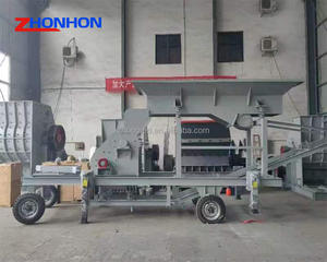 Concasseur de pierres à prix abordable, broyeur de briques mobile sans tamis à double étage - Product Image 2