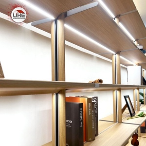 Mở treo tường bằng gỗ da Tủ sách với ngăn kéo cột cloakroom tủ quần áo tùy chỉnh cực hệ thống tủ quần áo - Product Image 4