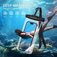 ZONYSUN Nouveau Ventes Chaudes Housse Téléphone Portable Étanche en PVC IPX8 Sacoche Étanche pour Extérieur et Drifting