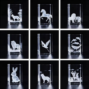 Hbl K5 Tinh thể thủy tinh Cube tùy chỉnh ảnh 3D khắc laser trống khung ảnh pha lê Cube cho món quà lưu niệm - Product Image 6