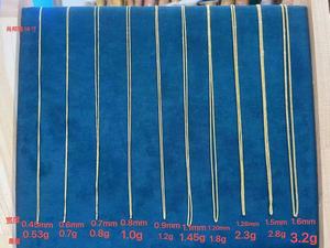 Collar de Cadena <span class=keywords><strong>Chopin</strong></span> de Oro Real de 18K para Mujer, Joyería de Lujo al Por Mayor, Regalo de Año Nuevo para Compromiso, Empeñable, 0.5g 1.0g 3.0g - Product Image 6