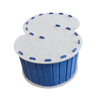 Tunnel pour chat en feutre durable, grand, pliable, interactif, avec boule moelleuse, pour chats adultes d'intérieur - Vente en gros