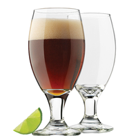 Bebedero de cristal de 9,25 oz hecho a mano Embassy para vasos de cerveza de tallo corto Brandy Cognac