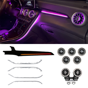 Luz Ambiental LED para Auto, para Mercedes Benz Clase C GLC W205 X253 2015-2022, RGB, Ventilación Interior, Kit de 64 Colores - Product Image 1