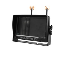 Système de caméra sans fil ZYX 2,4 GHz pour chariot élévateur à fourche, caméra de recul sans fil avec moniteur pour tracteur et voiture, AHD 1080p, écran 7 pouces