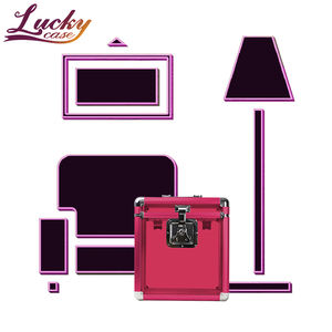 アルミアクリルビニールレコードケース50 LP収納ケースカラフルな透明アクリル12 "LPボックス - Product Image 4