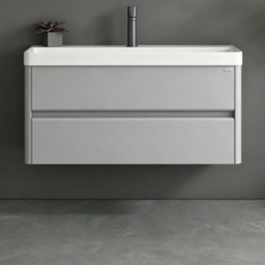 Meuble-lavabo <span class=keywords><strong>de</strong></span> <span class=keywords><strong>salle</strong></span> <span class=keywords><strong>de</strong></span> <span class=keywords><strong>bain</strong></span> moderne haut <span class=keywords><strong>de</strong></span> gamme, étanche et écologique, avec miroir LED, vasque en céramique et <span class=keywords><strong>armoire</strong></span> <span class=keywords><strong>de</strong></span> rangement <span class=keywords><strong>pour</strong></span> appartement - Product Image 4