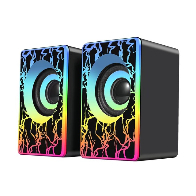 Mini 2.0 Speaker PC Accessories Gamer Lighting AUX 20 Desktop Portable USB RGB Speaker for PC Computer