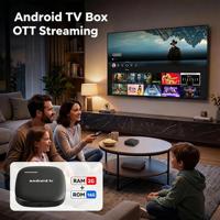 Décodeur TV neuf, boîte IPTV, multi-langues, Android, streaming OTT, compatible Europe et Amérique du Nord