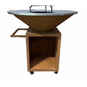 เตาย่างบาร์บีคิวไม้สำหรับ MZK-GN-BBQ-209N กลางแจ้งสไตล์คลาสสิกสำหรับบ่อไฟ - Product Image 1