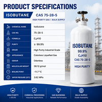 Isobutane de haute pureté CAS 75-28-5 99,9 %, directement de l'usine, pour le traitement chimique, le mélange de gaz, approvisionnement stable en vrac