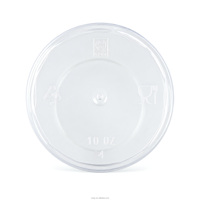 Gobelet jetable moderne en PP transparent de qualité alimentaire 288 ml (10 oz) pour boissons froides et jus, léger, empilable, avec logo personnalisé
