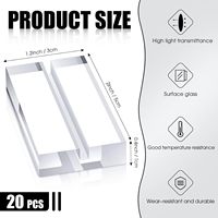 Effacer bloc cartes Base Place porte-carte acrylique Table de mariage numéros signe support acrylique papier porte-carte