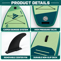 Planche de SUP gonflable durable pour eaux froides, idéale pour les lacs et rivières du nord, kit de pagaie pour le début du printemps et de l'automne
