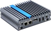 Ordinateur embarqué sans ventilateur, PC industriel J3710 J3160 IX17, 2 ports LAN, 2 ports DP, 2 ports CAN extensibles, large plage de tension 9-36V, fabriqué en Chine