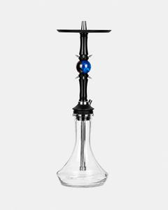 Cachimba esférica premium de aleación de aluminio, juego completo de un solo tubo, base de cachimba de vidrio multicolor, adecuada para bares y clubes. - Product Image 3