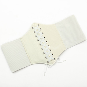 <span class=keywords><strong>Cintura</strong></span> Sexy in <span class=keywords><strong>pelle</strong></span> sintetica da <span class=keywords><strong>donna</strong></span> corsetto nero <span class=keywords><strong>cintura</strong></span> in vita ampia cravatta elastica per abiti - Product Image 5