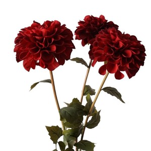 Dahlias artificiels en gros à double pétales, Aster New York, Chrysanthèmes Pompon aux couleurs d'automne pour la décoration <span class=keywords><strong>de</strong></span> la maison et <span class=keywords><strong>de</strong></span> mariage - Product Image 5