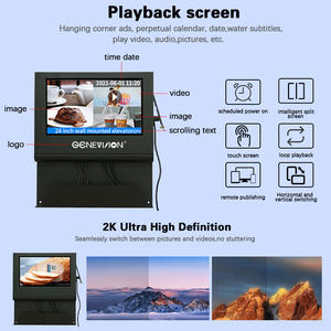 Kiosque de charge mural pour téléphone intelligent de 21.5 pouces Station de lecteur vidéo publicitaire LCD Station de charge prise en charge par CMS - Product Image 4