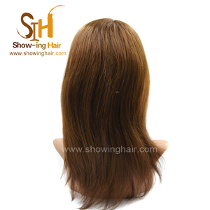 Commercio all'ingrosso 100% reale brasiliani del virgin dei capelli umani topper per le donne toupet di capelli Parrucche Piene Del Merletto - Product Image 4