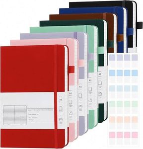 Medium A5 5.7 X 8.3inch PU Leather Hardcover <b>Journal</b> 192 Page Lined Notebook for Work and College Use - Product Image 1