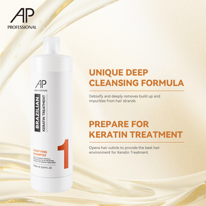 Shampooing nettoyant en profondeur à la kératine pour détoxifier les cheveux avant utilisation en salon de traitement - Product Image 5