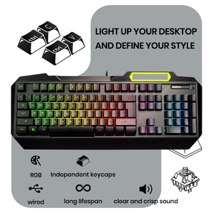 Teclado Gamer al por Mayor de Fábrica, Teclado USB Silencioso para Oficina y Juegos, Teclado con Cable para PC y Computadora de Escritorio, Diseño Delgado - Product Image 4