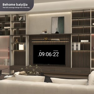 Behome mobili su misura per tutta la casa integrato Walk-in regina spogliatoio guardaroba per <span class=keywords><strong>camera</strong></span> da letto Open <span class=keywords><strong>TV</strong></span> Stand Design - Product Image 1