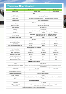 ระบบโซลาร์เซลล์ออฟกริด 3KW 5KW พร้อมคอนโทรลเลอร์ MPPT และ WIFI สำหรับบ้าน - Product Image 3