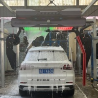 Machine de lavage de voiture entièrement automatique sans contact, système de lavage de voiture haute pression 360° avec séchage rapide électrique